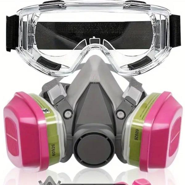 قناع واقي للوجة بفلاتر و نظارات